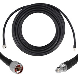 GEMEK 75ft SMA Male to N Male Cable, Low Loss S-MR400 Extension Coaxial for 3G 4G 5G 6G LTE ADS-B Ham GPS WiFi RF Radio to Antenna or Surge Arrester Use (50 Ohm Not for TV)