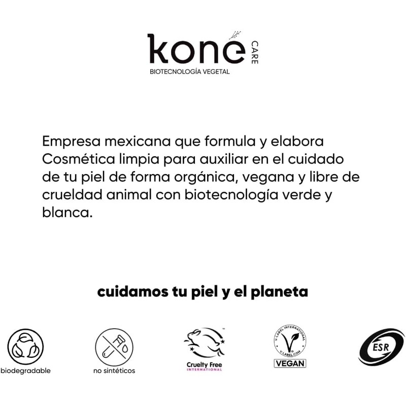 Serum antiedad orgánico vegano KONE CARE Nº 2 – Hidratación