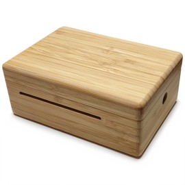 20/30 Notes Empty Bamboo Box for Hand Crank Music Movement