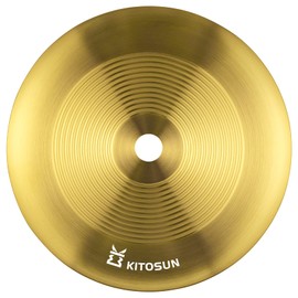 Hookah Tray Charcoal Ash Plate - Kitosun Original Hookah Accessories 304 Stainless Steel Durable Ashtray 7" Diameter 1mm Thick 4/5" Round Inner Hole for Shisha Nargila Smoking (Golden)