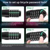 BOLEi Bicycle Lock Combination Lock with 5-Digit Combination Code, Bicycle