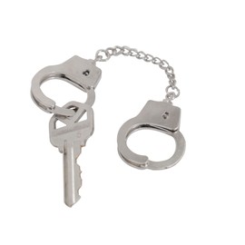 Rothco Mini Handcuff Key Ring, Silver Plated