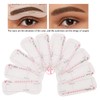 TgoBeauty 10pcs/set Eyebrow Stamp Stencil Kit Eyebrow Stencils Reusable Silicone