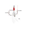 SG Store Pack of 30 Carbon Steel Treble Hooks with
