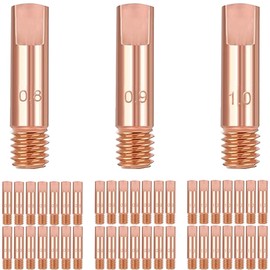 EATBALE Mig Mag Welding Machine Welding Nozzles 0.030"/0.8mm Contact Tips Welding Torch 0.035"/0.9mm, 0.039"/1mm Current Nozzle for 15AK/14AK 15MB/14MB Welding Torch Consumables Wear Parts Set