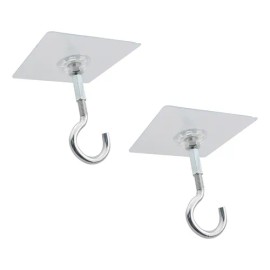 Chenjin 2pcs Fuertes Ganchos Adhesivos Para Techo 10cm Sin