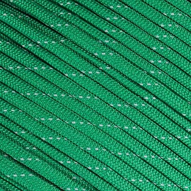 Fluorescent Reflective 550 Type III Guyline Tent Rope Camping Survival Cord High-Visibility Paracord- Rot and UV Fade Resistant - Multiple Colors - Multiple Sizes