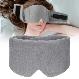 FRESHME Weighted Eye Mask for Sleeping - Comfortable Blackout Cotton Weighted Eye Pillow Oversize Large Soft Sleeping Face Eye Cover with Nose Pad for Men Women Travel Airplane Night Essential