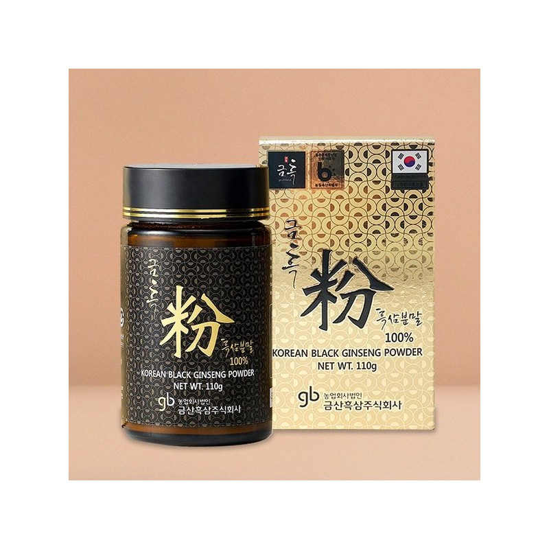 금흑분 흑삼분말 110g (구증구포 흑삼 100%) 안심GAP Black Ginseng Powder