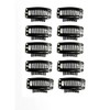 10 Pcs Wig Fixing Pin Clip Stopper Clasp (Black)