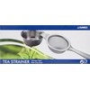 Sunnex 11109 S/ST Tea Strainer and Bowl, 2" Wide x