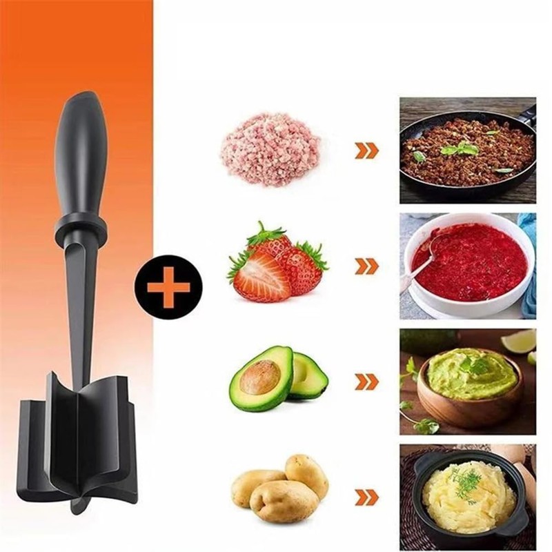 Poemtian Meat Chopper, 5 Curved Blades Meat Chopper Hamburger Chopper