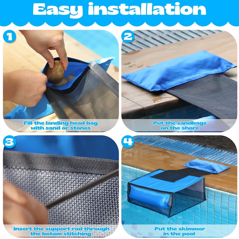2 IN 1 Pool Leaf Catcher with Animal Saving Escape