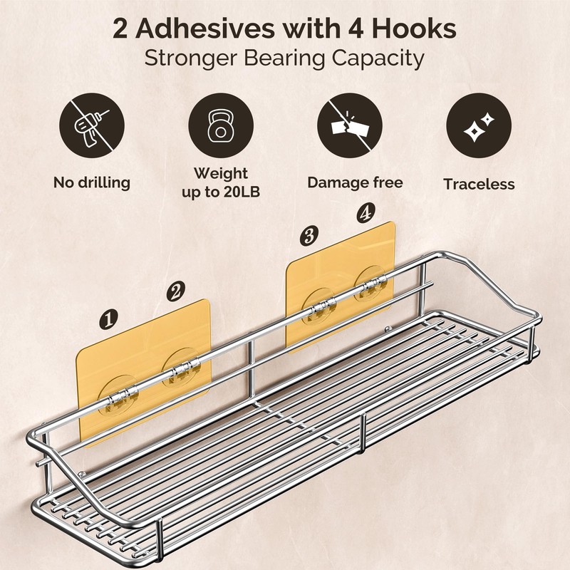 Orimade Bathroom Shelf Organizer Shower Caddy Storage Kitchen Rack with