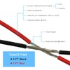 BNTECHGO 14 Gauge Silicone Wire 3 ft red and 3