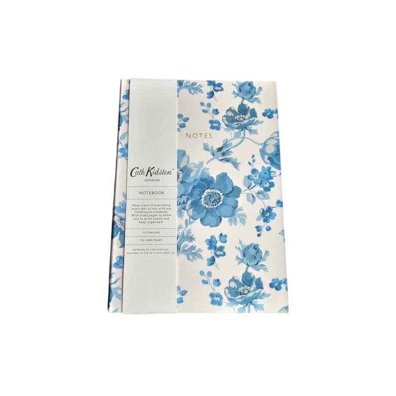 Cath Kidston Clothbound A5 Notebook 192 Lined Pages Blue &