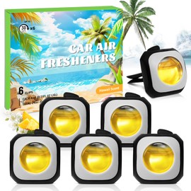 SCENTORINI SCENTORINI Car Air Freshener,Hawaii Fragrance, Vent Clip, New Car Scent for Men & Women, Car Freshener Long Lasting 6 Pack, Total 24ml