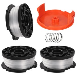 3+1+1 PCS Strimmer Spool,Strimmer Spool,Replacement Strimmer Line,Replacement Spool Caps,ompatible with Black Decker Replace AF-100 ST5530-GB GLC3630L20-GB STC1820PC-GB BESTA530-GB BESTA525-GB