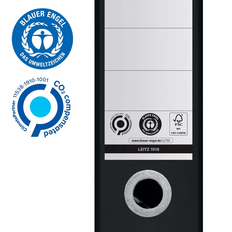 Leitz 180° Lever Arch File, A4, 80mm spine width, 100%