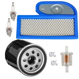 HIFROM Air Filter with Oil Filter Fuel Filter Spark Plug Tune Up Kit Compatible with Kawasaki FH451V FH500V FH531V FH580V 17hp 19hp 23hp Replacement for 11013-7002 49065-7010 49065-2071 49065-2078