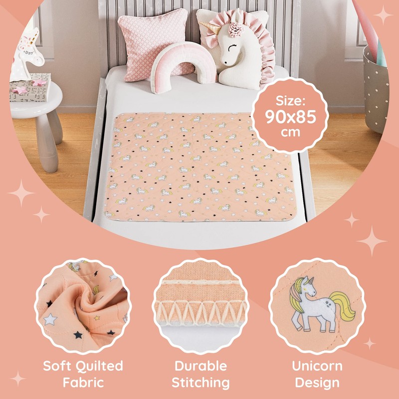 Potty Training Bed Pad, Mattress Protector for 100% Night Time