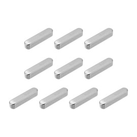 QUARKZMAN Pack of 10 Round End Spring Wedge 4 x 4 x 20 mm Stainless Steel Parallel Drive Shaft Wedges for Shaft Type Connection