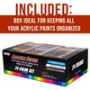 U.S. Art Supply 24 Color Acrylic Airbrush, Leather & Shoe