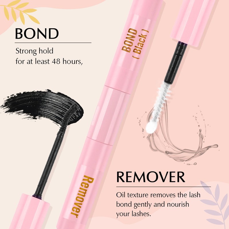 Parriparri Eyelash Extension with Bond and Remover 80D+100D Fluffy Individual