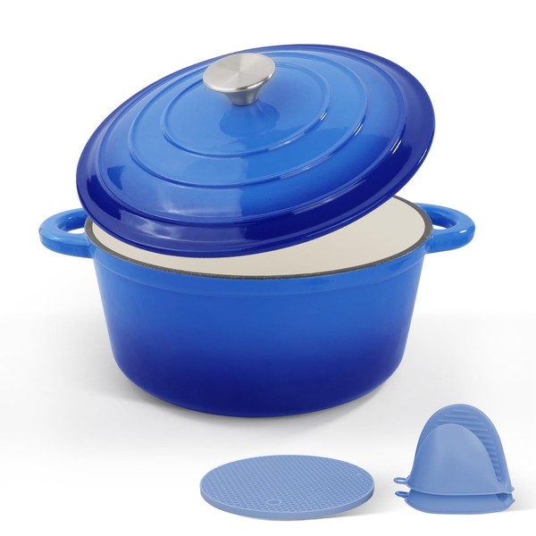 CookNexa 6 Quart Enameled Cast Iron Dutch Oven Pot with