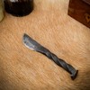 Lord of Battles Railroad Spike Knife Hand Forged Iron Twisted