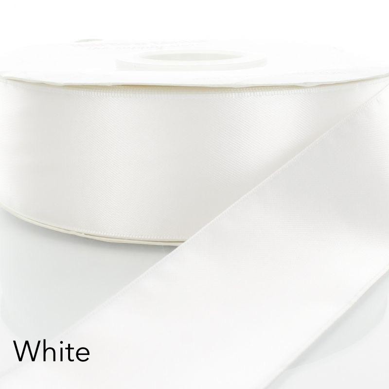 Satin Ribbon 50 yards Single Face Ribbon 1.5”:_Black