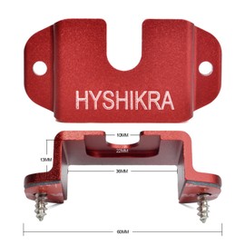 HYSHIKRA Radio Holder, Handheld Walkie Talkie Speaker Clip Hook, Mobile Radio Microphone Holder, 3-in-1 Holder Compatible with Baofeng Quansheng Motorola and CB Radio (Red)