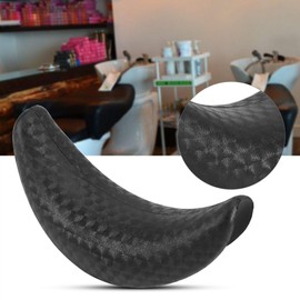 Neck Pillow, Spa Beauty Hair Washing Comfortable Shampoo Sink Bowl Neck Gripper Gel Cushion for Hairdressing Salon (Black)