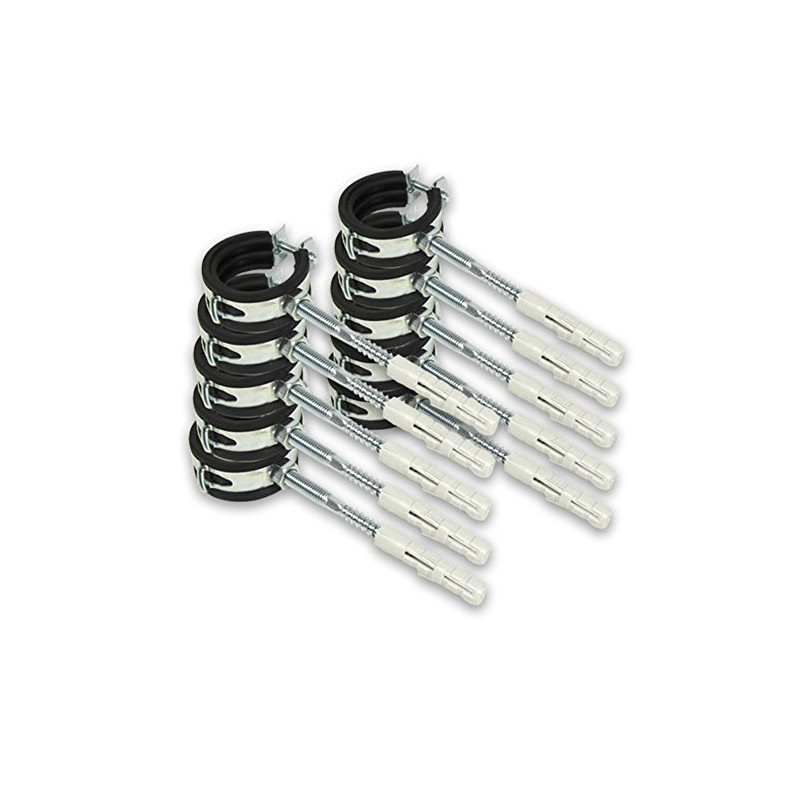 Eigenmarke 10 x Pipe Clamp [15-19 mm] + 10 x