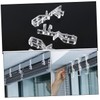 WHAMVOX 12pcs Transparent Curtain Tiebacks Clips for Window Blinds Angle
