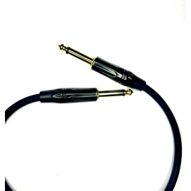 Gotham Audio 10 FT Guitar Cable With 1/4"  Black & Gold Plugs Custom Built Gotham Instrument