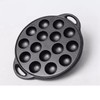 VONOTO Takoyaki Grill Pan, Cast Iron Takoyaki Maker Skillet, 9