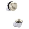 Olympia Overflow and Waste Drain Half Kit PVD Brushed Nickel,