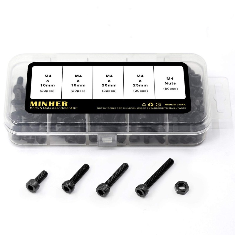 M4 Allen Screw and Nut Combination Box Mechanical Hex Socket