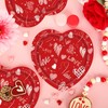 Happy Valentines Day Paper Plates Red Heart Love Shape Disposable
