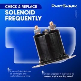 PartShark Heavy-duty 12V 4-terminal Starter Solenoid for Gas Golf Cart - Fit for Club Car Carryall 1992-1997, DS 1984-2007, Precedent 2004-2008 - Replaces LPL6003 240-20013 435-154 1013609 1012275