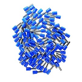 Wire End Ferrules, 2.50 mm², Blue, Insulated, Pack of 100