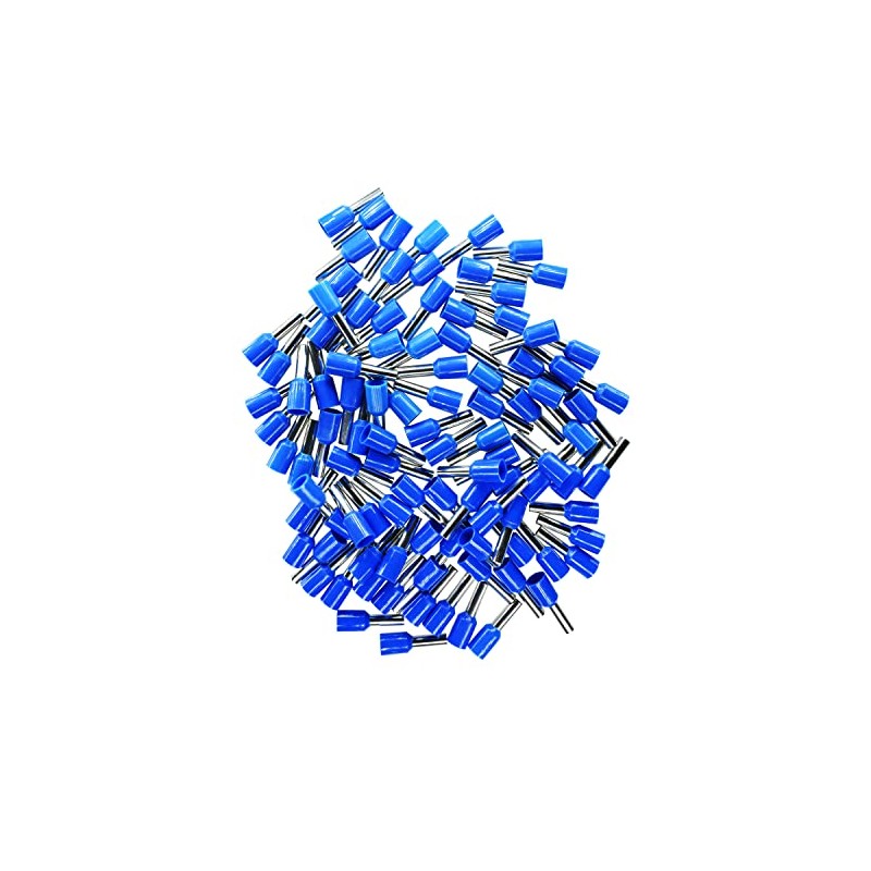 Wire End Ferrules, 2.50 mm², Blue, Insulated, Pack of 100