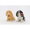Fine Porcelain Valentine Cocker Spaniel with Red Heart Collar and
