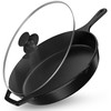 Utopia Kitchen Saute Frying Pan 12 Inch, Cast Iron Chefs