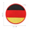Unbranded GERMANY - COUNTRY FLAG - Round Embroidered Iron On/Sew-On
