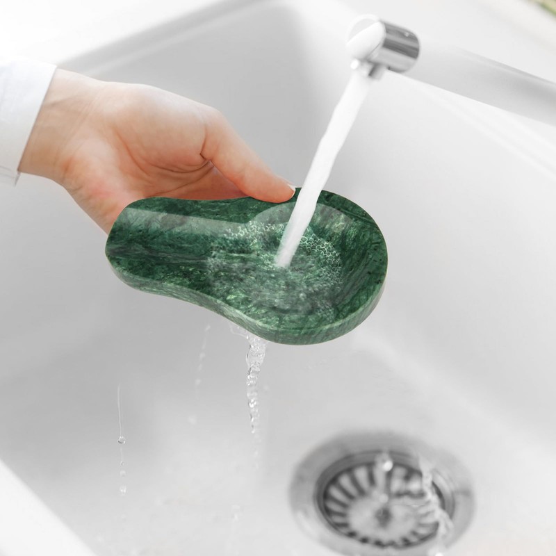 HESHIBI Marble Spoon Rest for Kitchen Stove Countertop, Marble Utensil