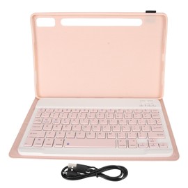 Tablet Keyboard Magnetic Protective Case BT Connection Wireless Keyboard for Tab P11 Pro 2nd Gen Pad Pro 2022 11.2in Pink