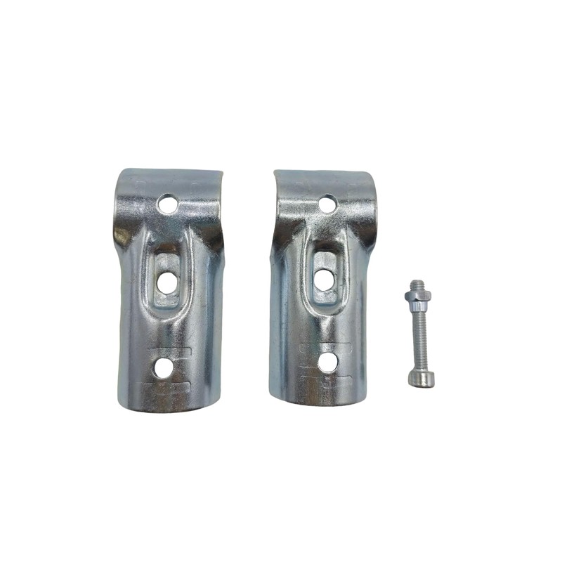 2 Pcs T Clamps Pipe Connector Metal Fittings,Structural Pipe Connector