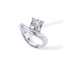 PAVOI 14K Gold Plated Premium Cubic Zirconia Square Solitaire Engagement